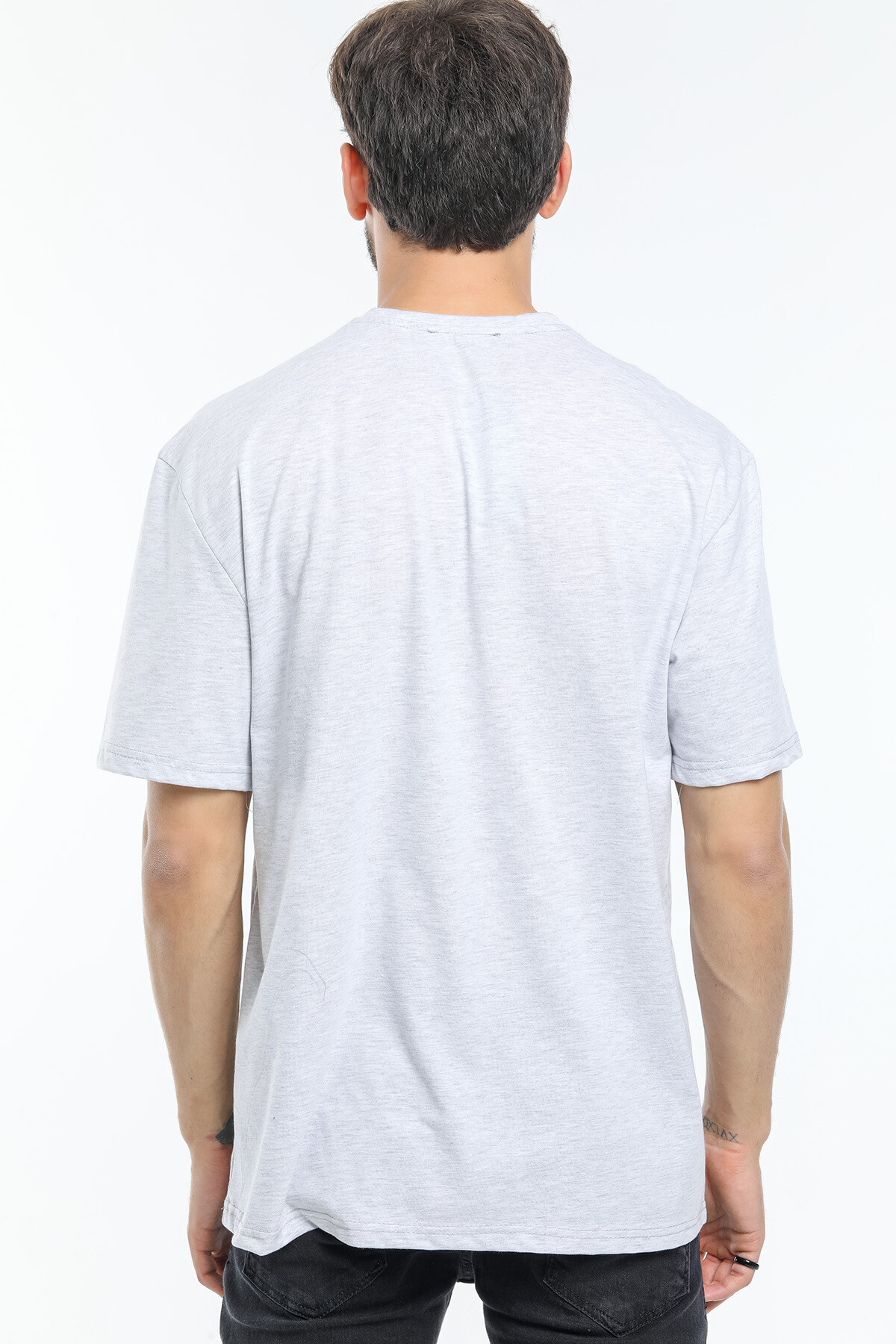 Süperlife Erkek Bisiklet Yaka Slim Fit Californıa  Baskılı  Tişort SPR21Y22