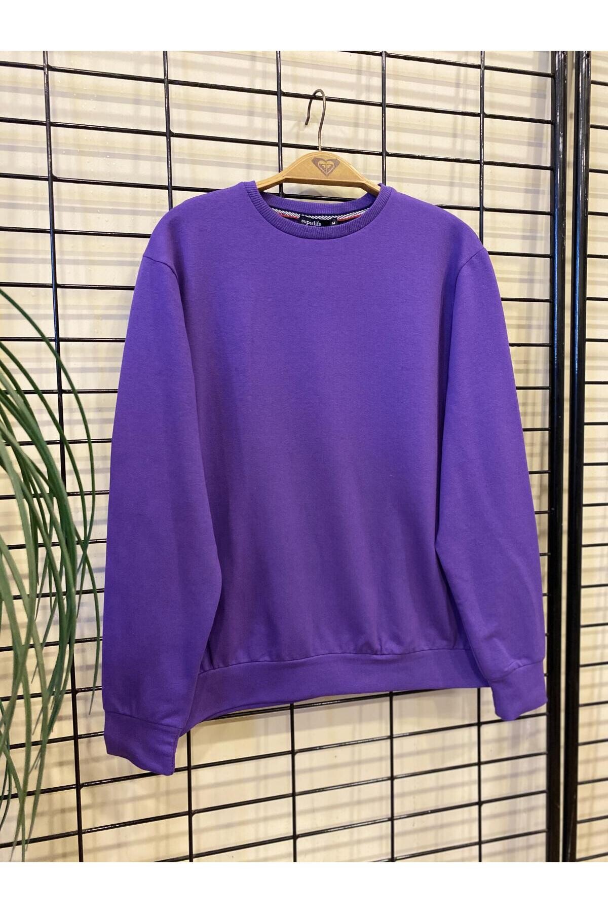 Süperlife Erkek Bisiklet Yaka Regular Fit İnce Sweatshirt SPR 20K30