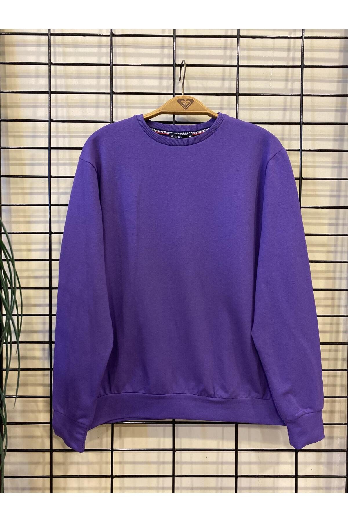Süperlife Erkek Bisiklet Yaka Regular Fit İnce Sweatshirt SPR 20K30