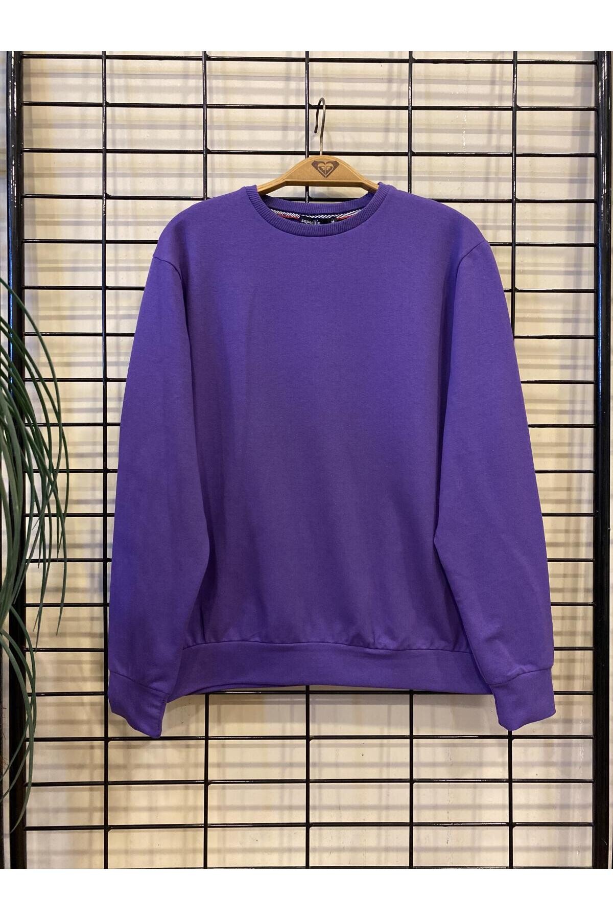 Süperlife Erkek Bisiklet Yaka Regular Fit İnce Sweatshirt SPR 20K30