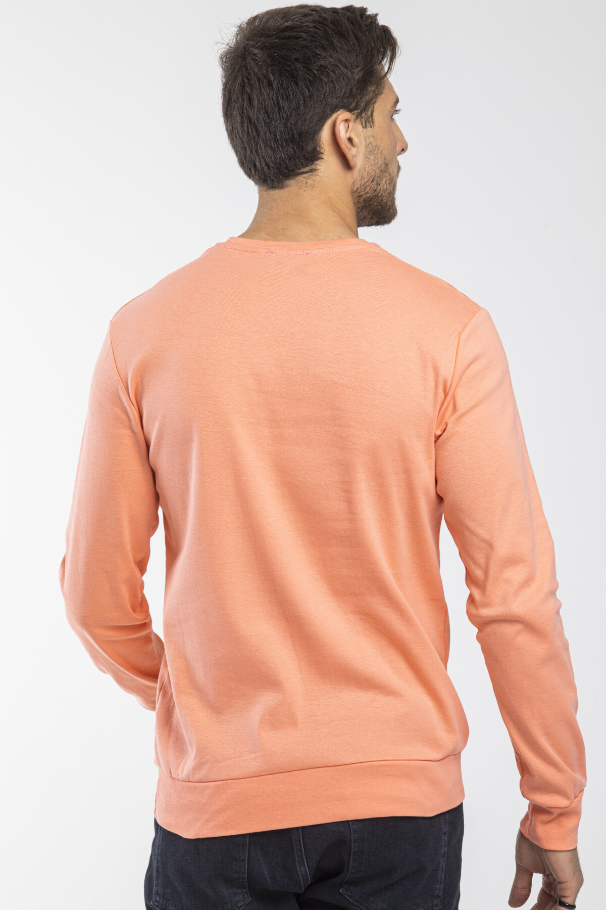 Süperlife Erkek Bisiklet Yaka Slim Fit İnce Sweatshirt SPR 20K17