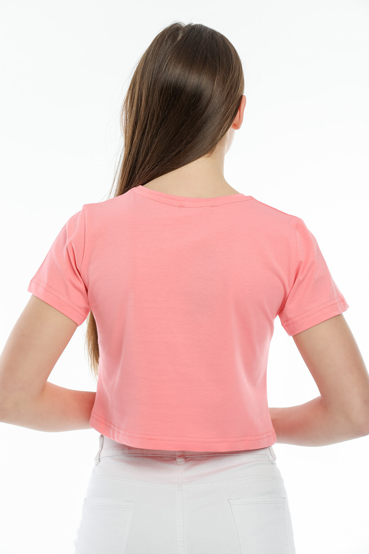 Süperlife Kadın Bisiklet Yaka Slim Fit Brookyn Baskılı Tişort SPR21Y14