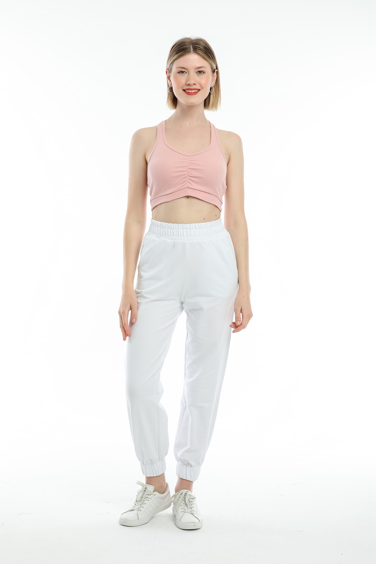 Süperlife Kadın Crop Slim Fit Atlet-Tişort SPR21Y18