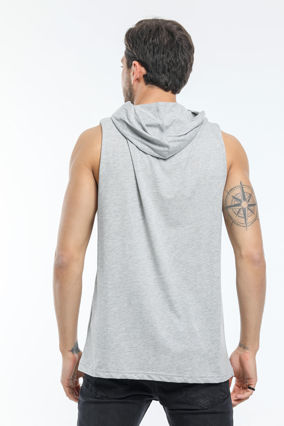 Süperlife Erkek Kapşonlu Standart &Regular Kalıp Fit Tişort SPR21Y04