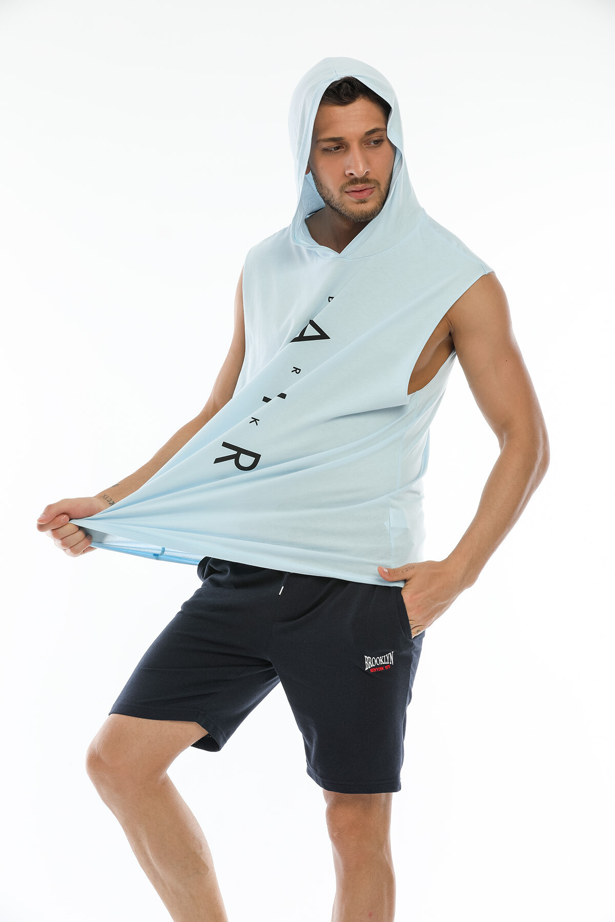 Süperlife Erkek Regular Fit Nakışlı Brooklyn Şort SPR21Y57