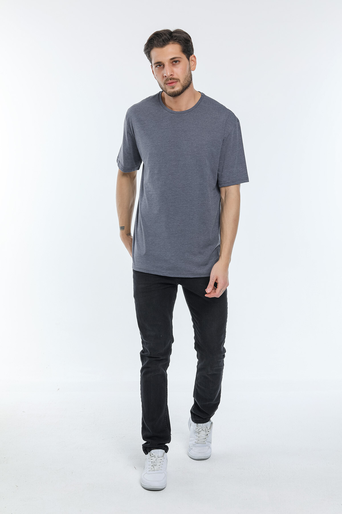 Süperlife Erkek Bisiklet Yaka  Standart &Regular Fit Tişort SPR21Y30