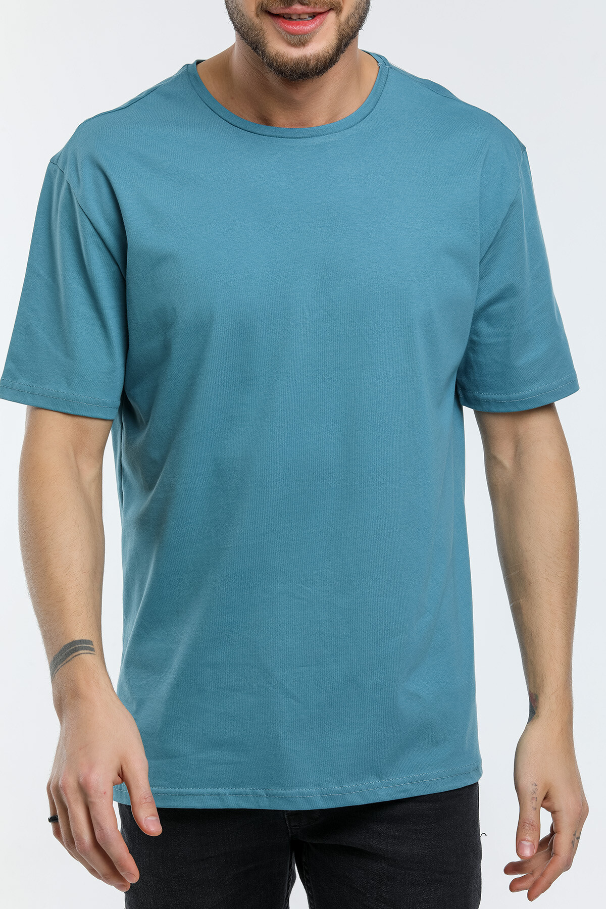 Süperlife Erkek Bisiklet Yaka  Standart &Regular Fit Tişort SPR21Y30
