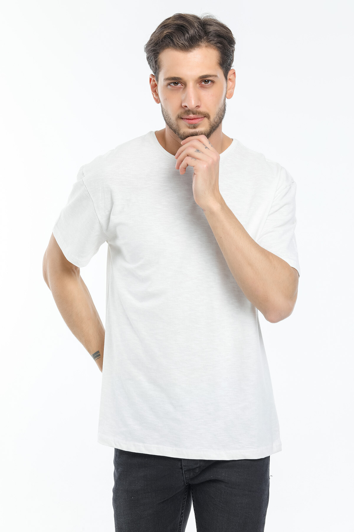 Süperlife Erkek Bisiklet Yaka  Standart &Regular Fit Tişort SPR21Y30