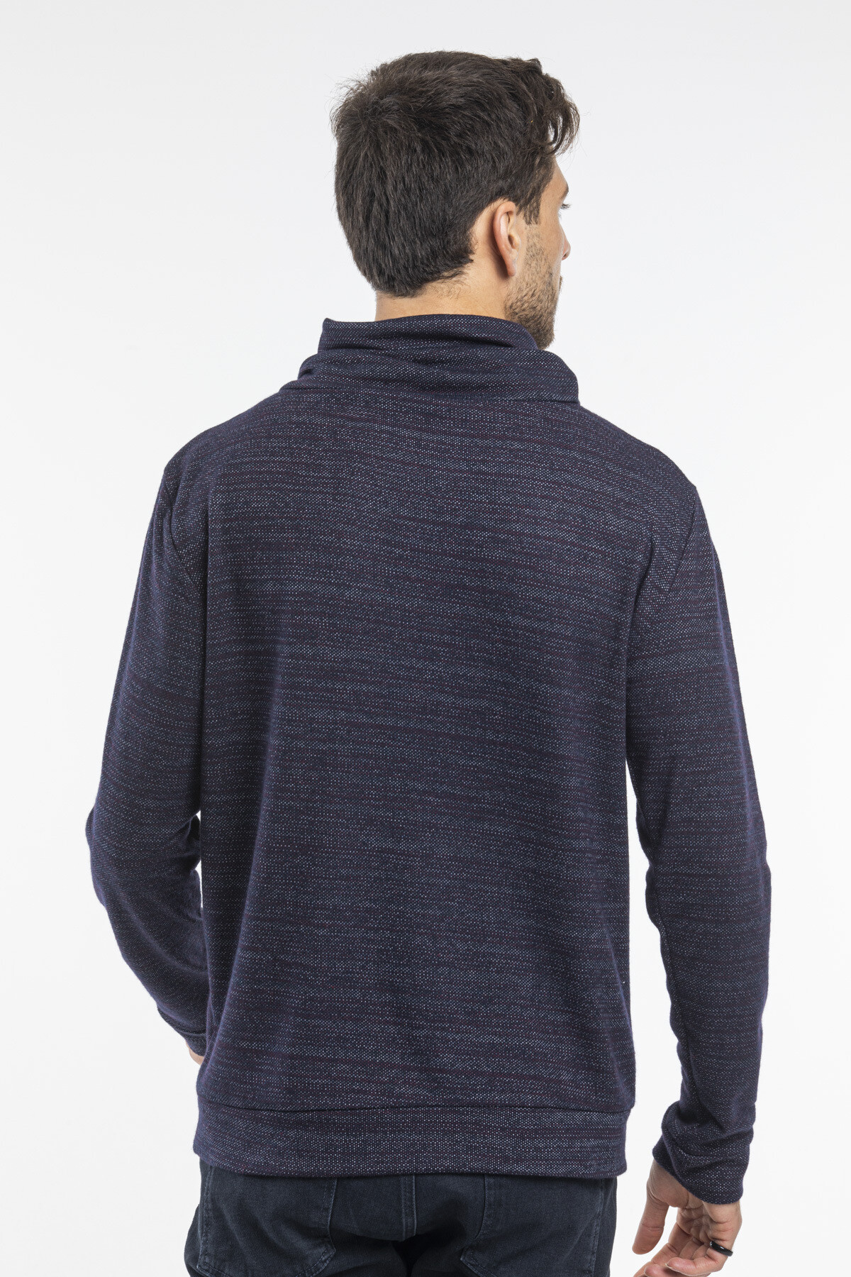 Süperlife Erkek Şal Yaka Regular Fit İnce Sweatshirt SPR 20K43