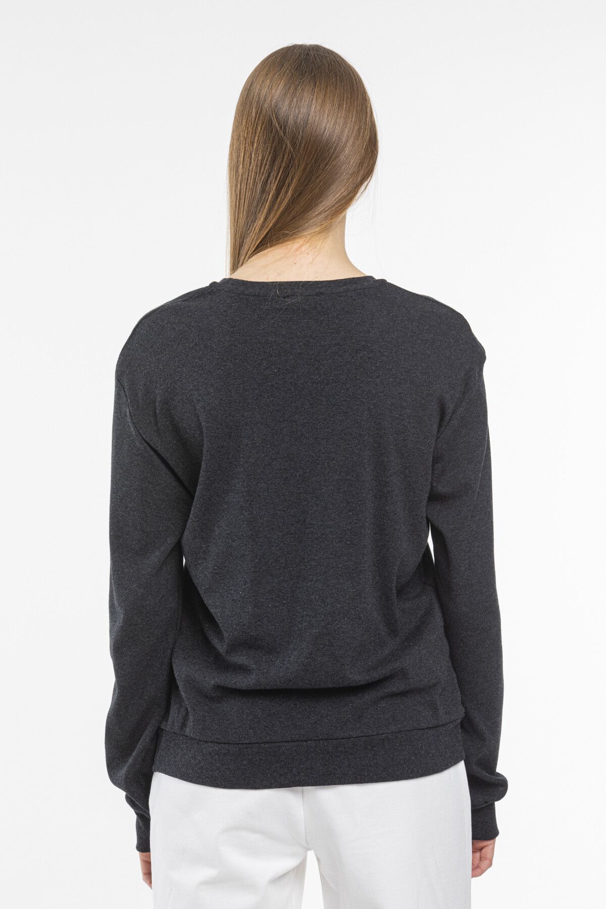 Süperlife Kadın Bisiklet Yaka Regular Fit Sweatshirt spr21k17