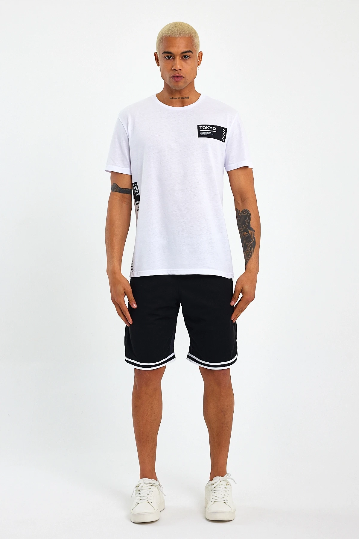 Süperlife Erkek Bisiklet Yaka Regular Fit Tokyo Baskılı Tişort SPR23ts303