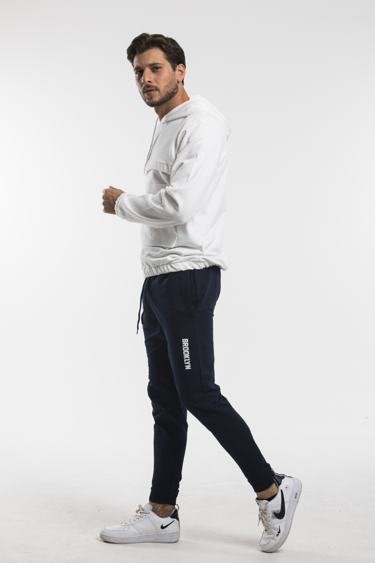 Süperlife Erkek Regular Fit Broklyn Baskılı İnce Eşofman Altı SPR 203 