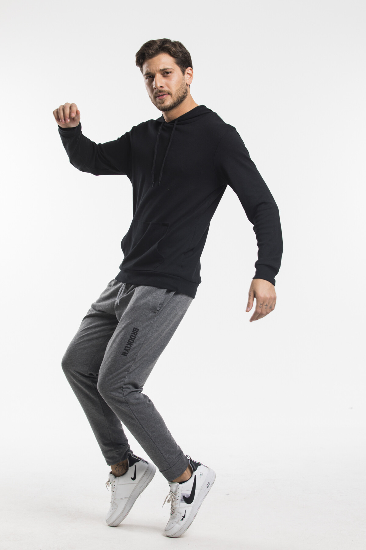Süperlife Erkek Regular Fit Broklyn Baskılı İnce Eşofman Altı SPR 203 