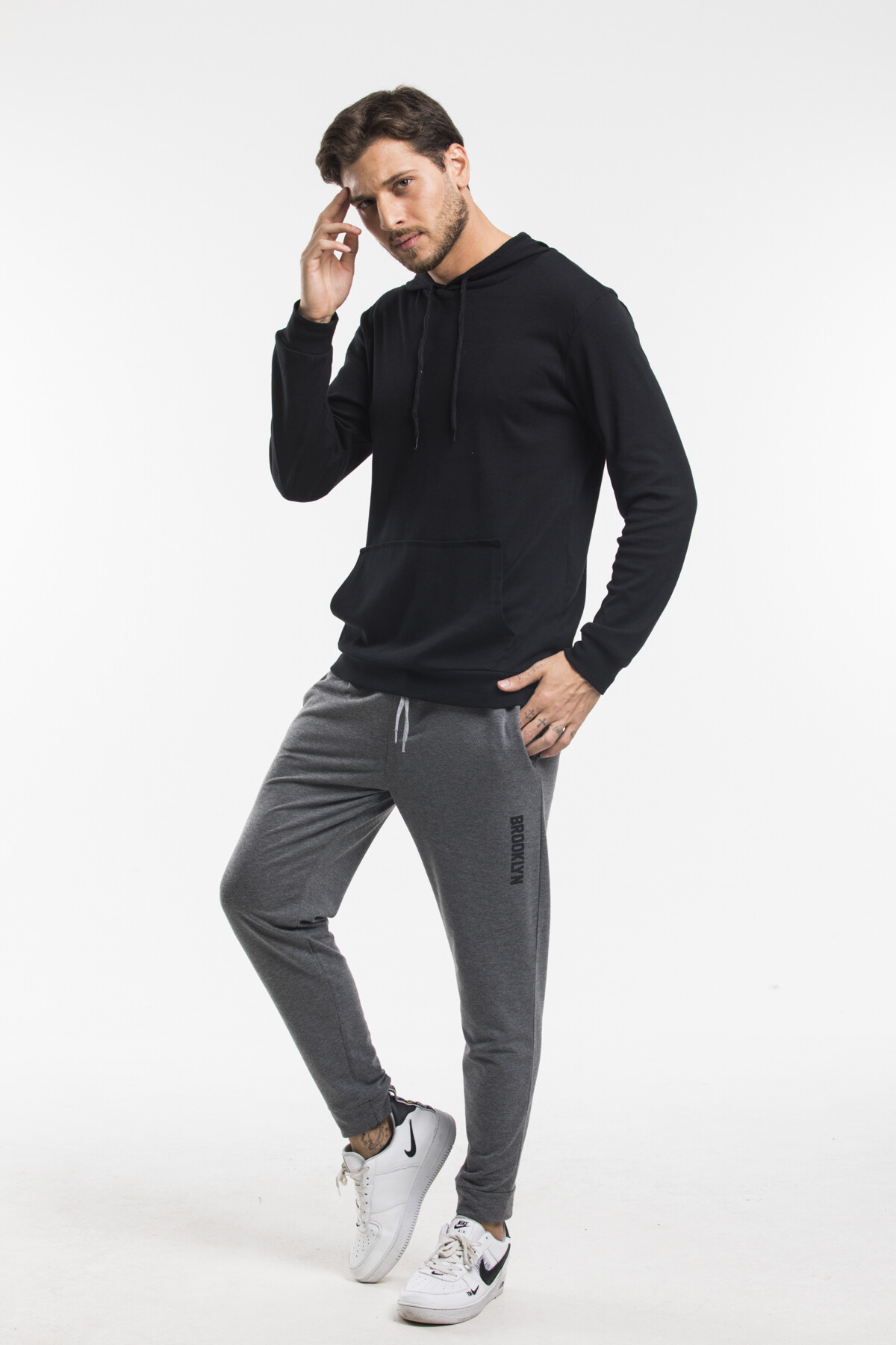 Süperlife Erkek Regular Fit Broklyn Baskılı İnce Eşofman Altı SPR 203 