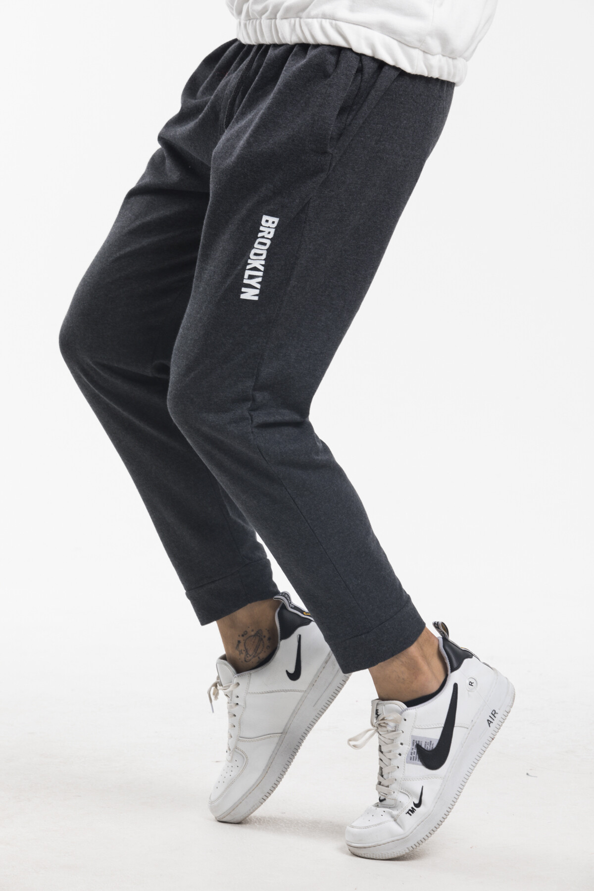 Süperlife Erkek Regular Fit Broklyn Baskılı İnce Eşofman Altı SPR 203 