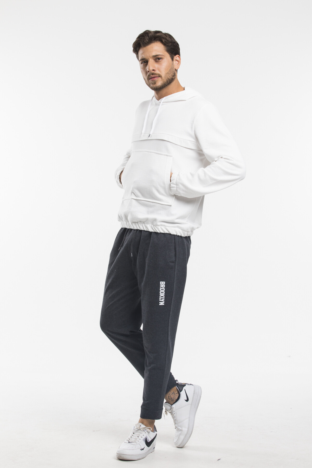 Süperlife Erkek Regular Fit Broklyn Baskılı İnce Eşofman Altı SPR 203 