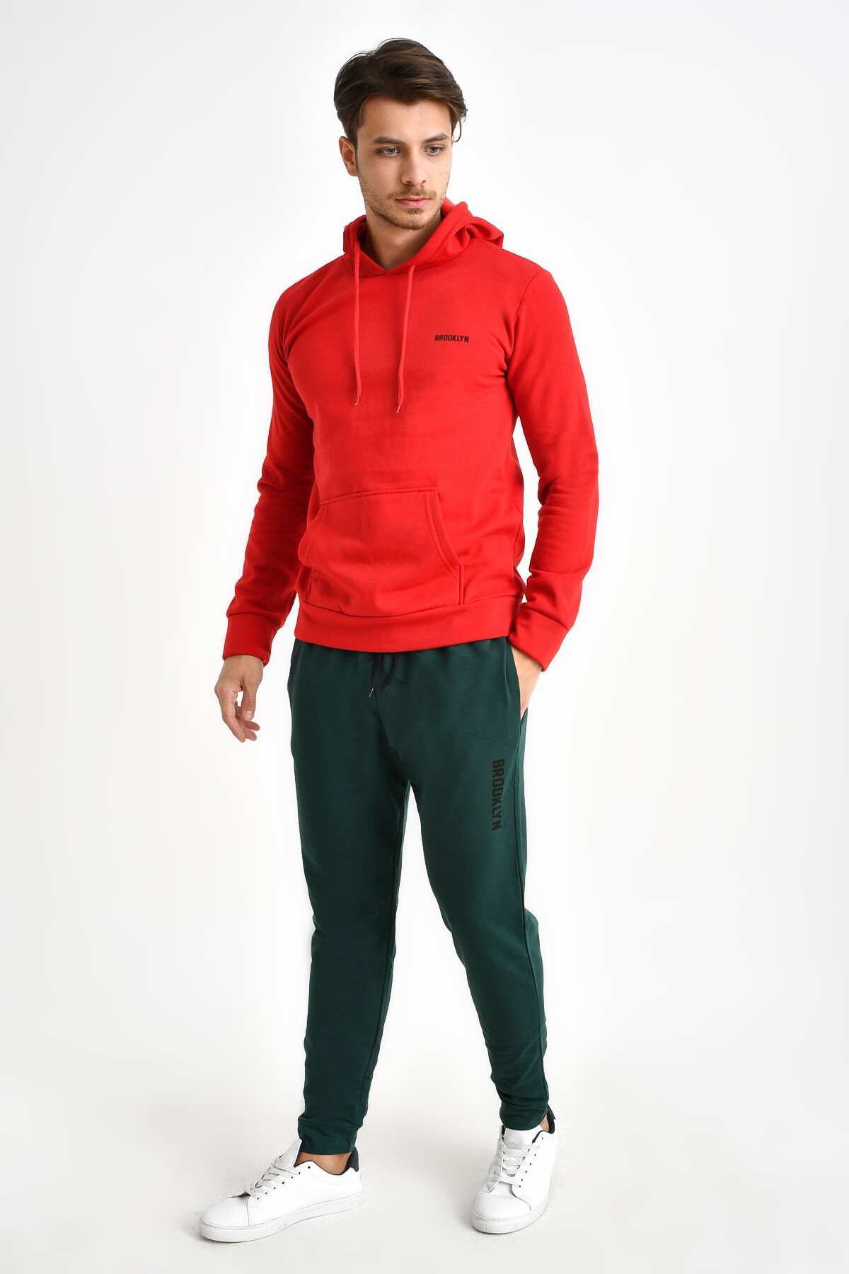 Süperlife Erkek Regular Fit Broklyn Baskılı İnce Eşofman Altı SPR 203 