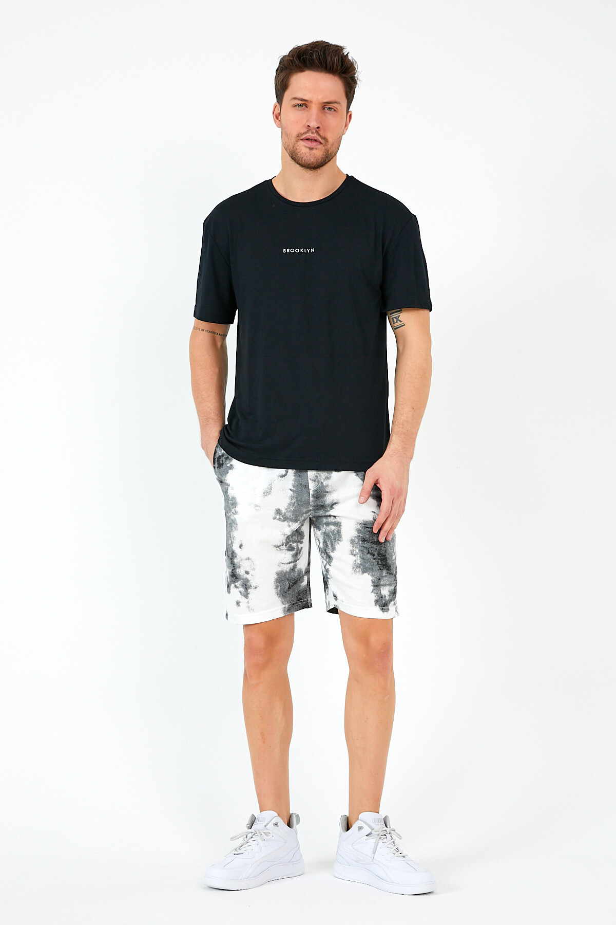 Süperlife Erkek Regular Fit Brooklyn Baskılı Şort SPR 208 