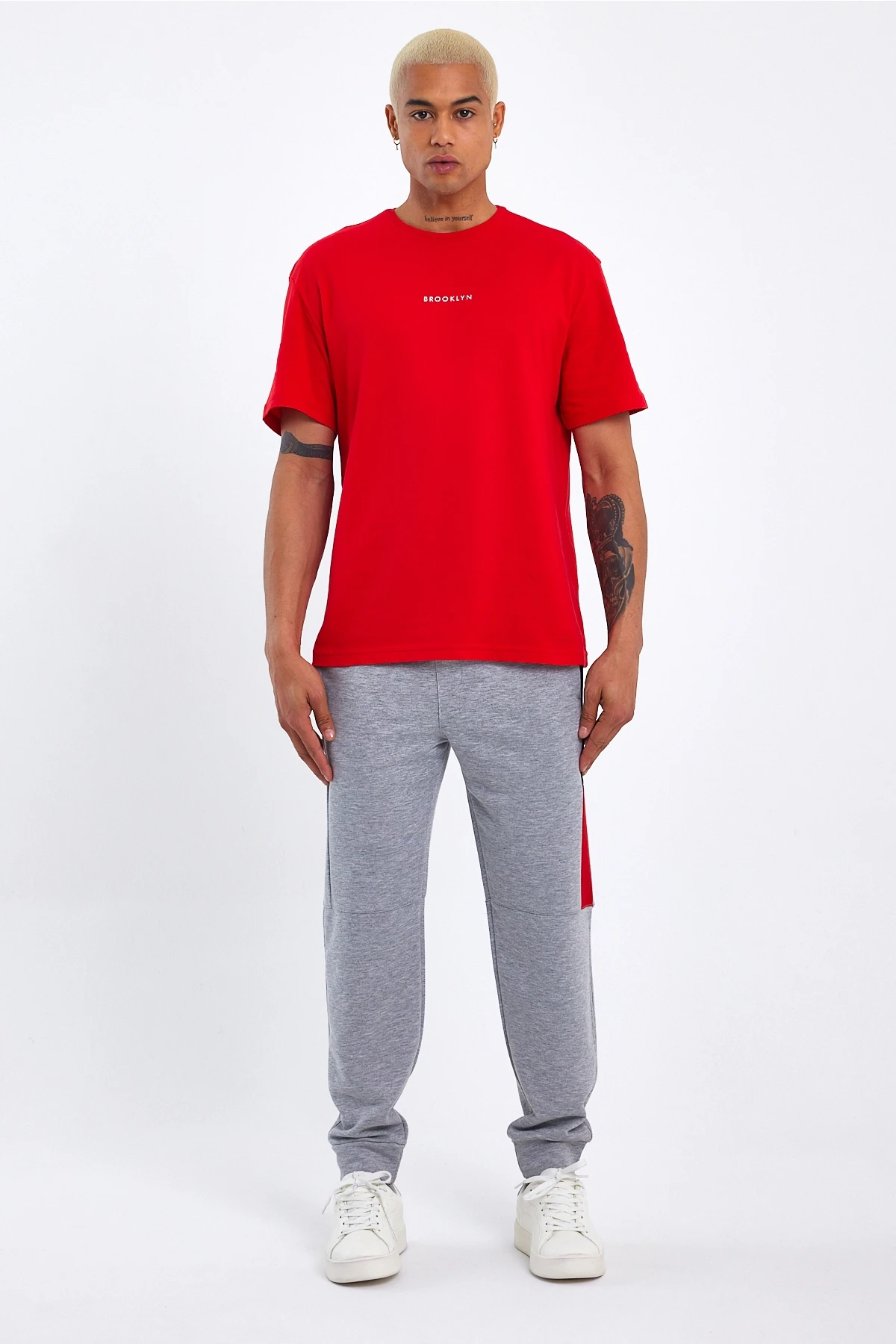 Süperlife Erkek Garnili Regular Fit İnce Eşofman Altı SPR23EA351