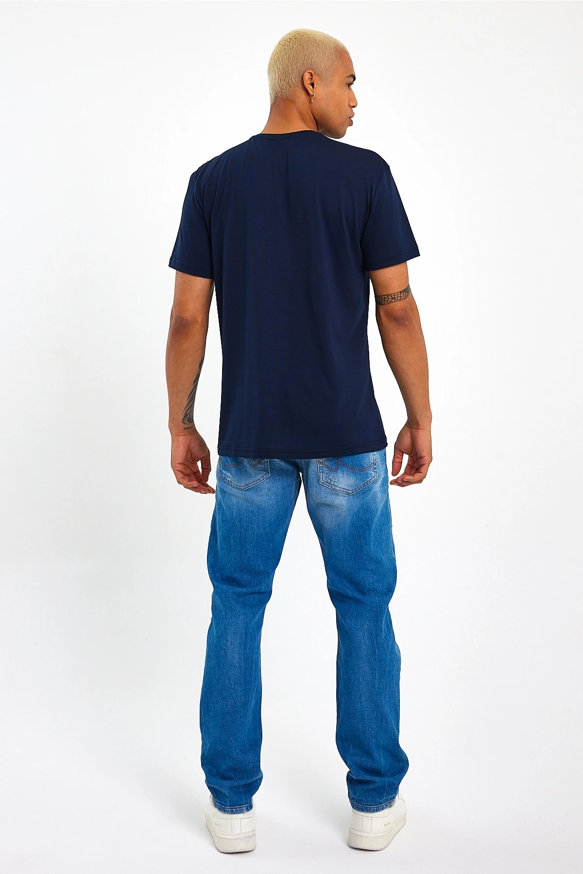 Süperlife Erkek  Bisiklet Yaka Regular Fit Garnili  Tişort SPR23TS301