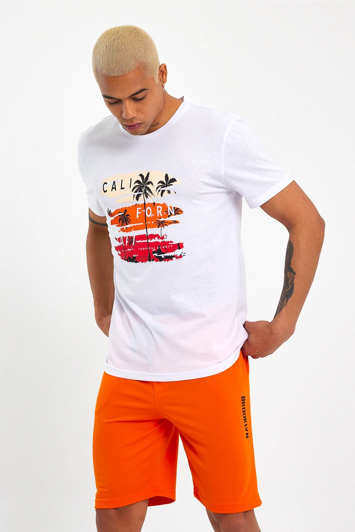 Süperlife Erkek Regular Fit Brooklyn Baskılı Şort SPR 208 