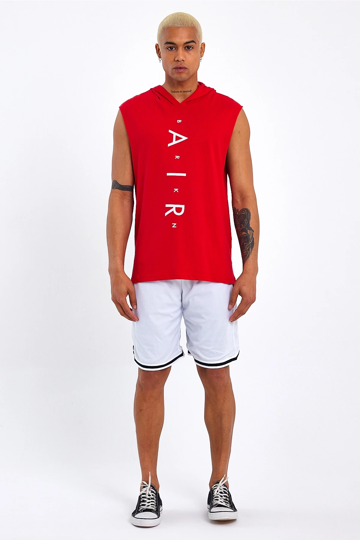 Süperlife Erkek Kapşonlu Standart &Regular Fit  Aır Baskılı Tişort SPR21Y07