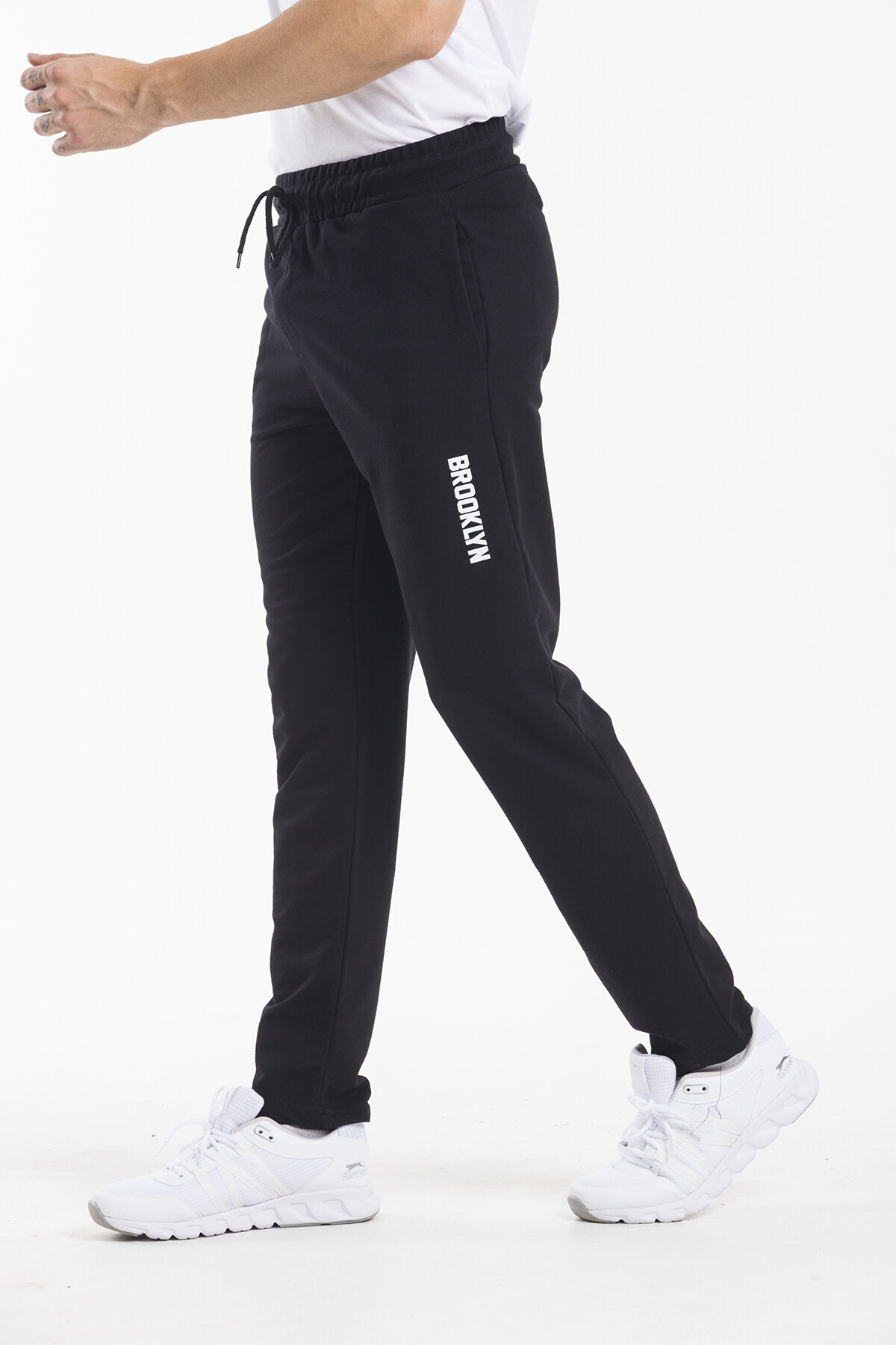 Süperlife Erkek Basic Regular Fit Brooklyn Baskılı İnce Eşofman Altı SPR22EA205