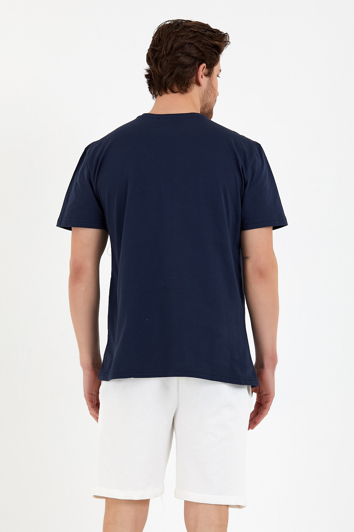 Süperlife Erkek Bisiklet Yaka Regular Fit Garnili  Tişort SPR22TS111