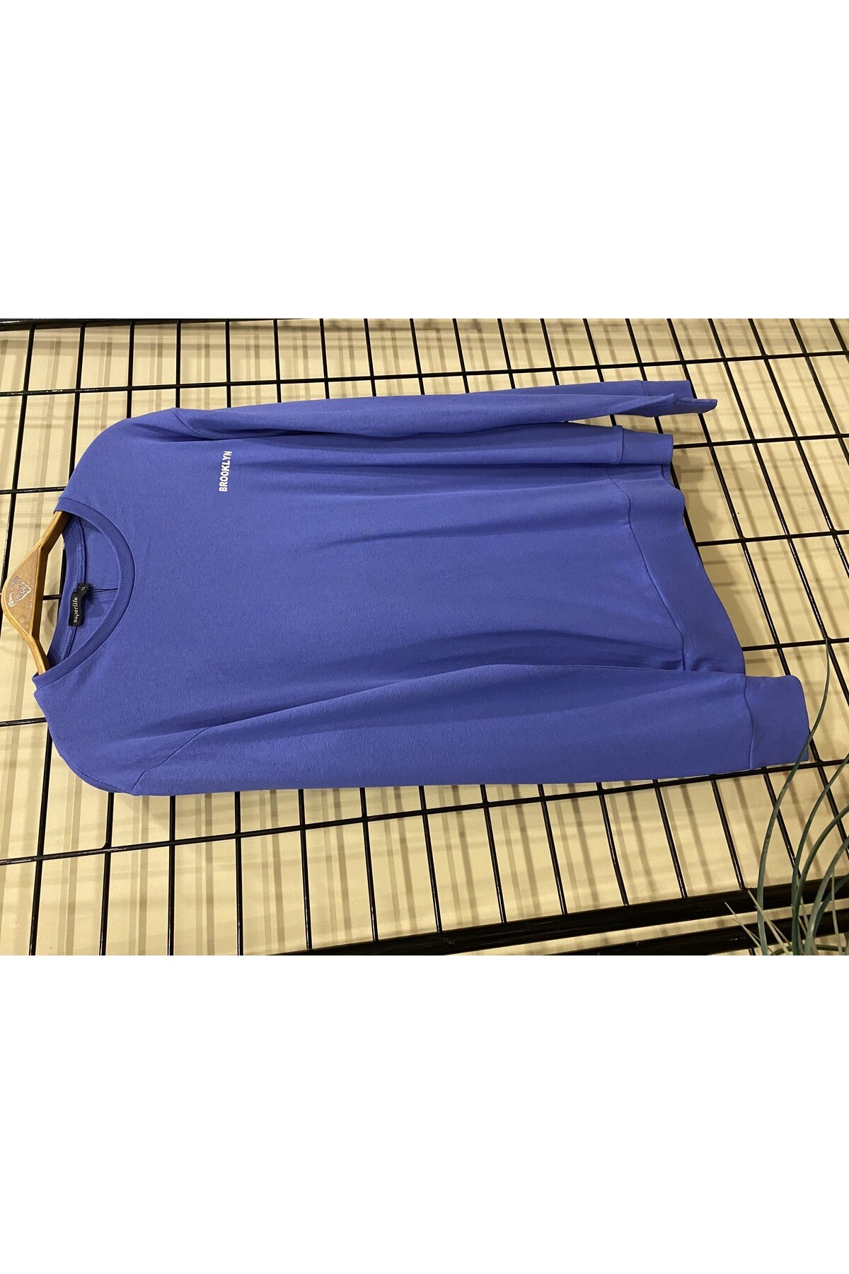 Süperlife Bisiklet Yaka Uzun Kollu Dar Kalıp İnce  Erkek Sweatshirt SPR2019K18