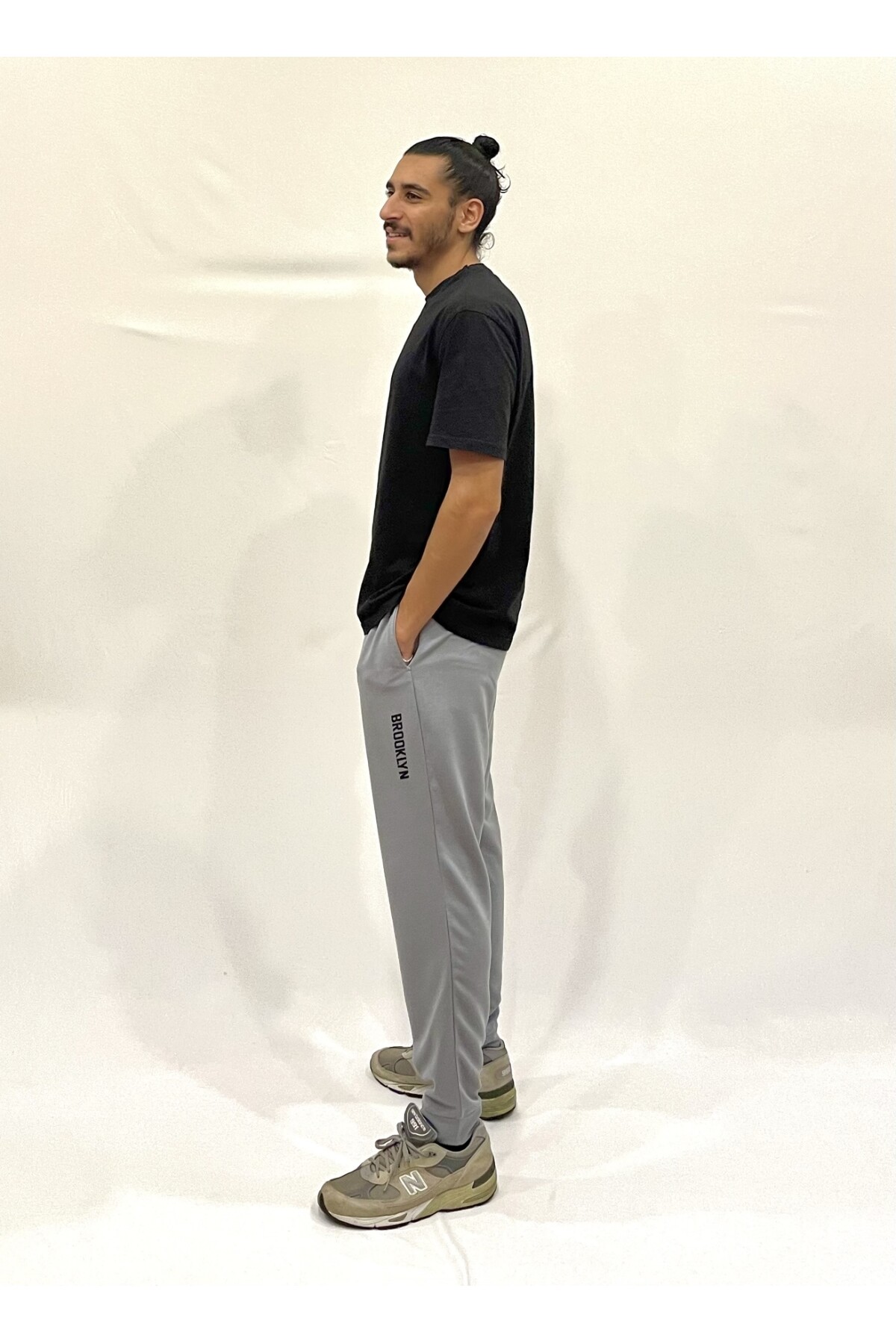 Süperlife Erkek Regular Fit Broklyn Baskılı İnce Eşofman Altı SPR 203 