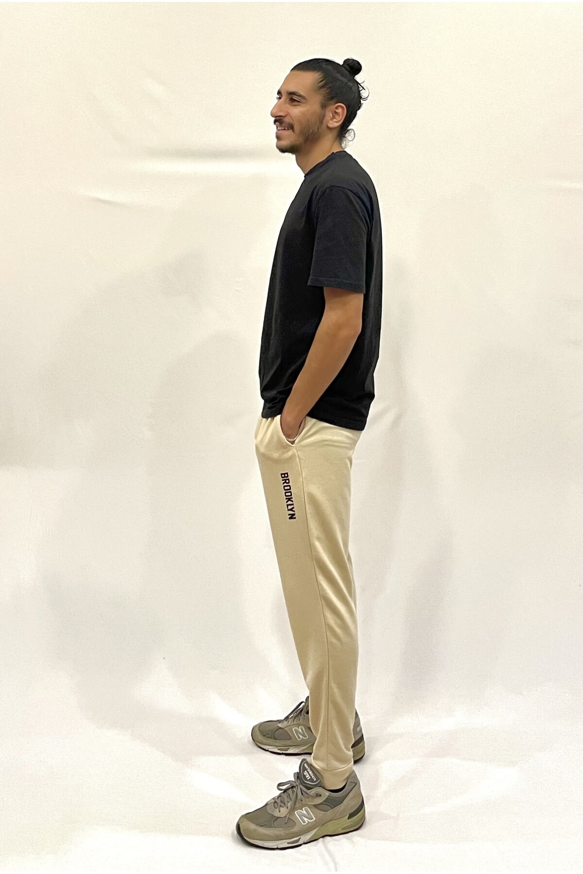 Süperlife Erkek Regular Fit Broklyn Baskılı İnce Eşofman Altı SPR 203 