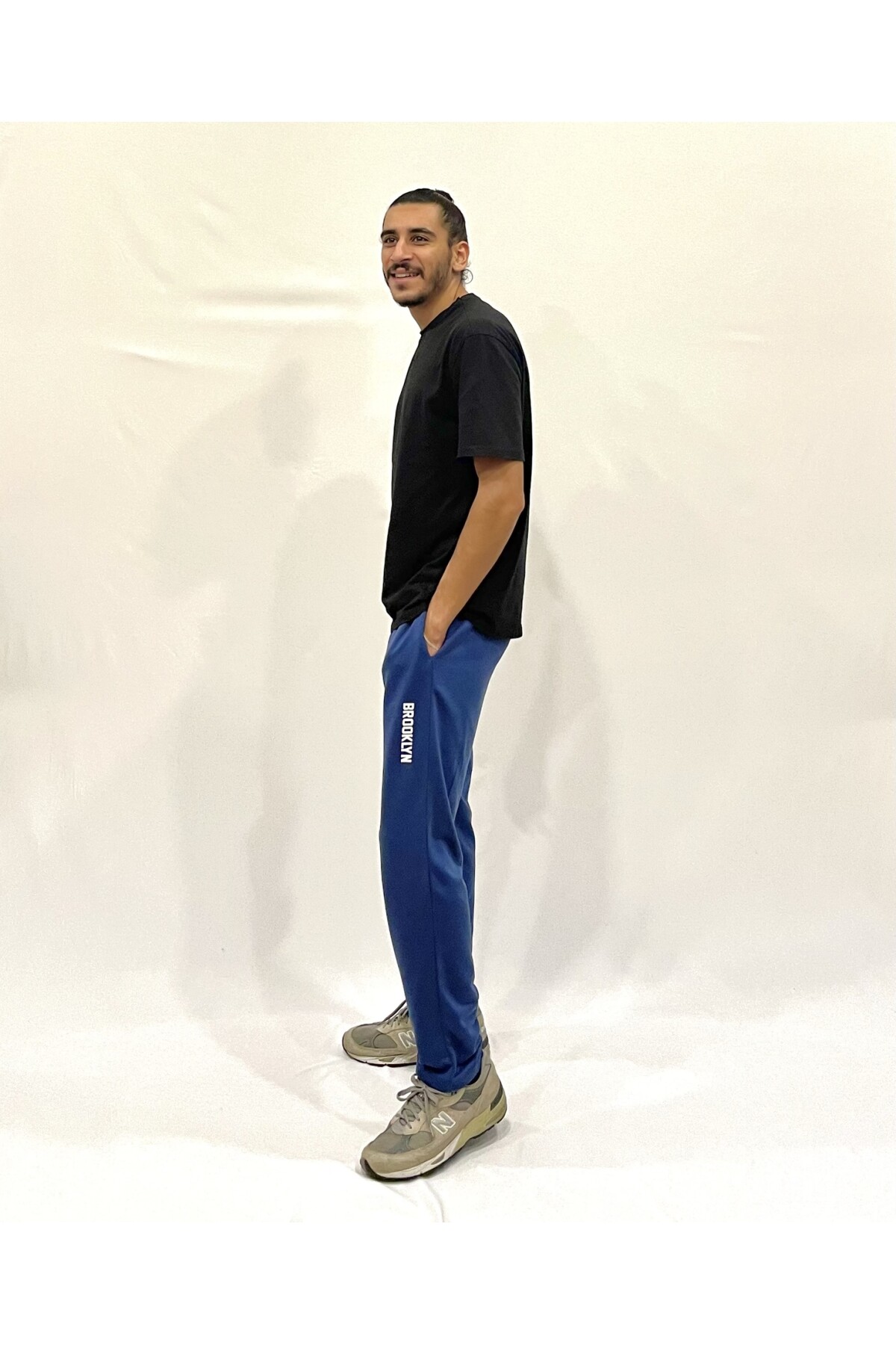 Süperlife Erkek Regular Fit Broklyn Baskılı İnce Eşofman Altı SPR 205