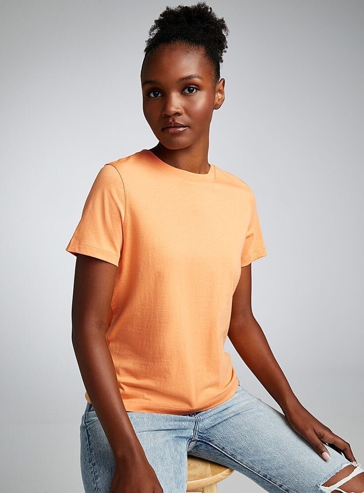 Kadın Bisiklet Yaka Tshirt SPR24TSK46