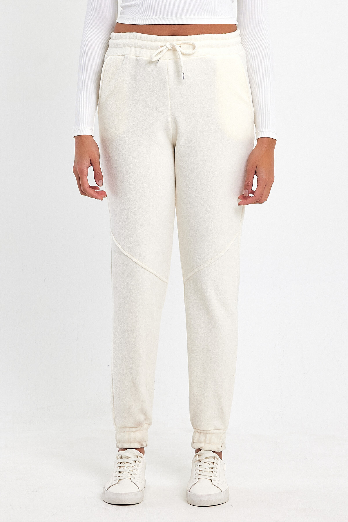 Kadın Rahat Kalıp Softech Polar Sweat Eşofman Altı SPR24EA97
