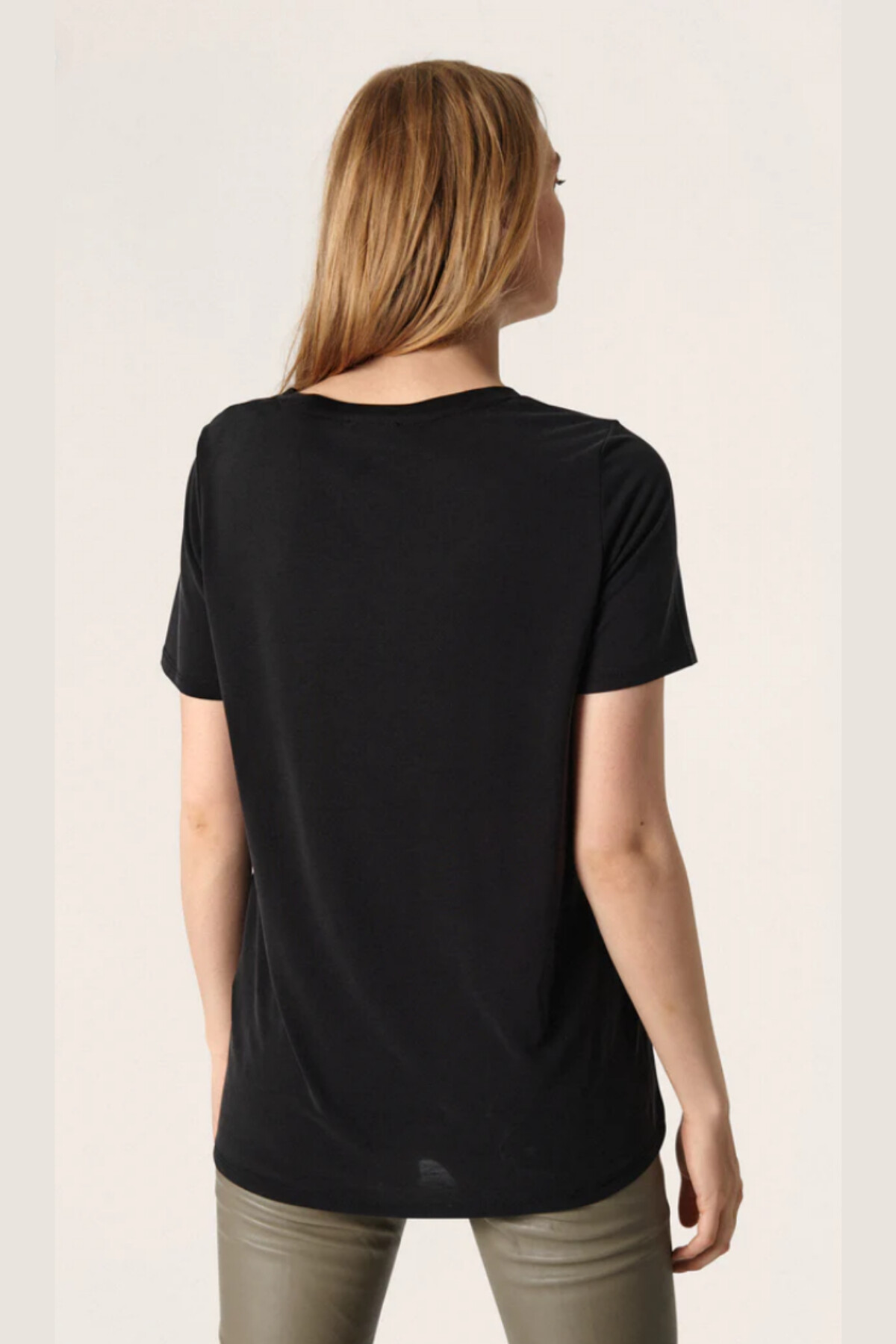 Kadın V Yaka Tshirt SPR24TSK40-3