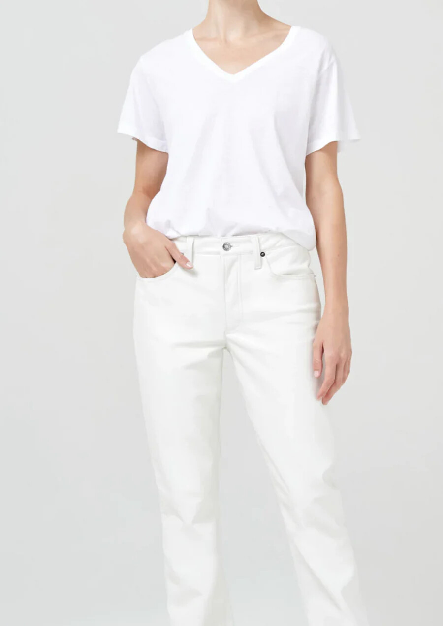 Kadın V Yaka Tshirt SPR24TSK40-3