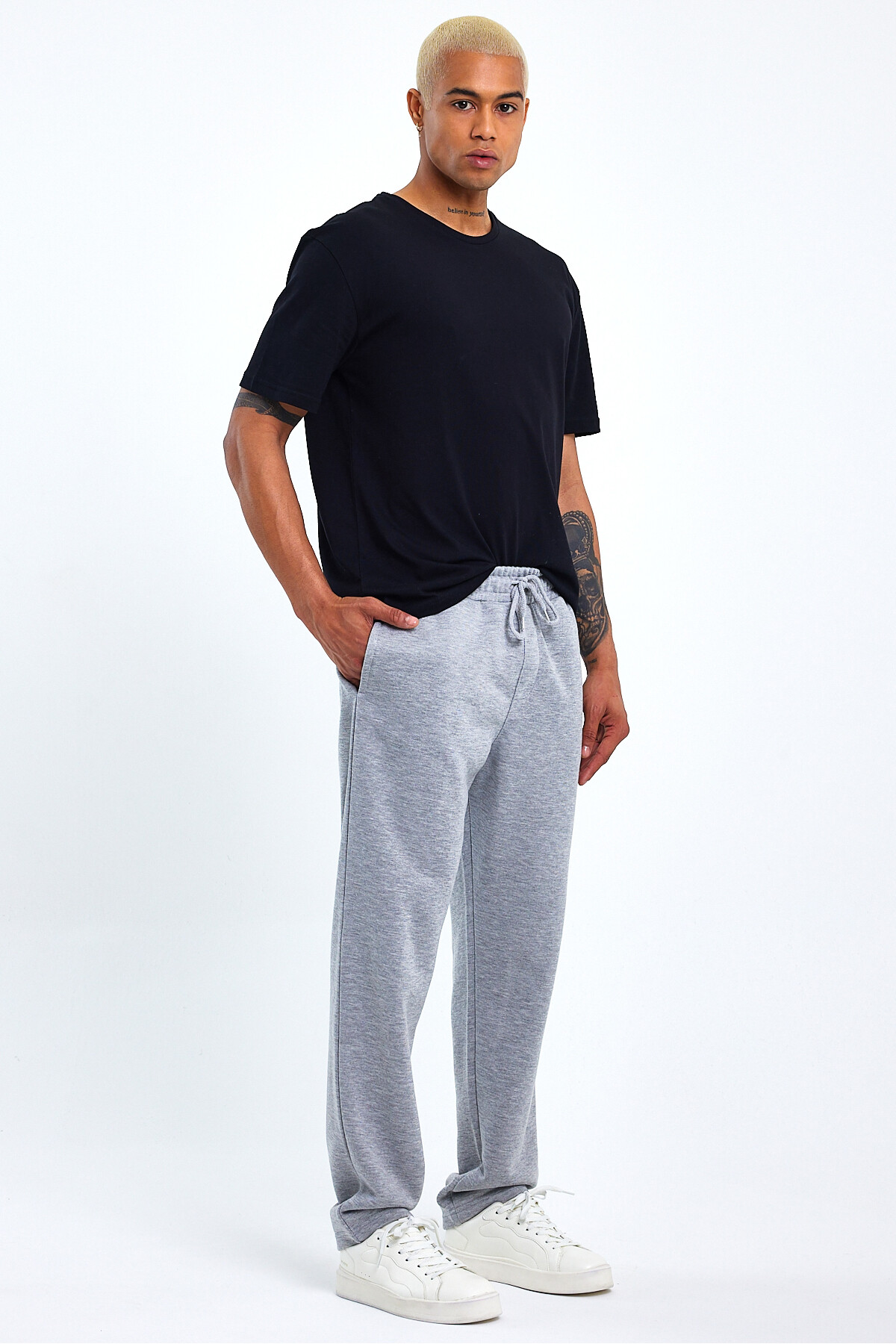 Süperlife Erkek Regular Fit Broklyn Baskılı İnce Eşofman Altı SPR 205