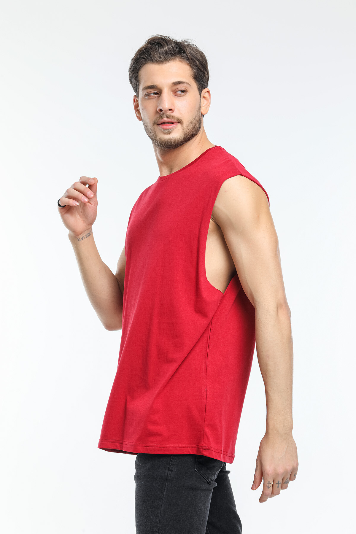Süperlife Erkek Bisiklet Yaka Standart &Regular Kalıp Tişort SPR21Y03