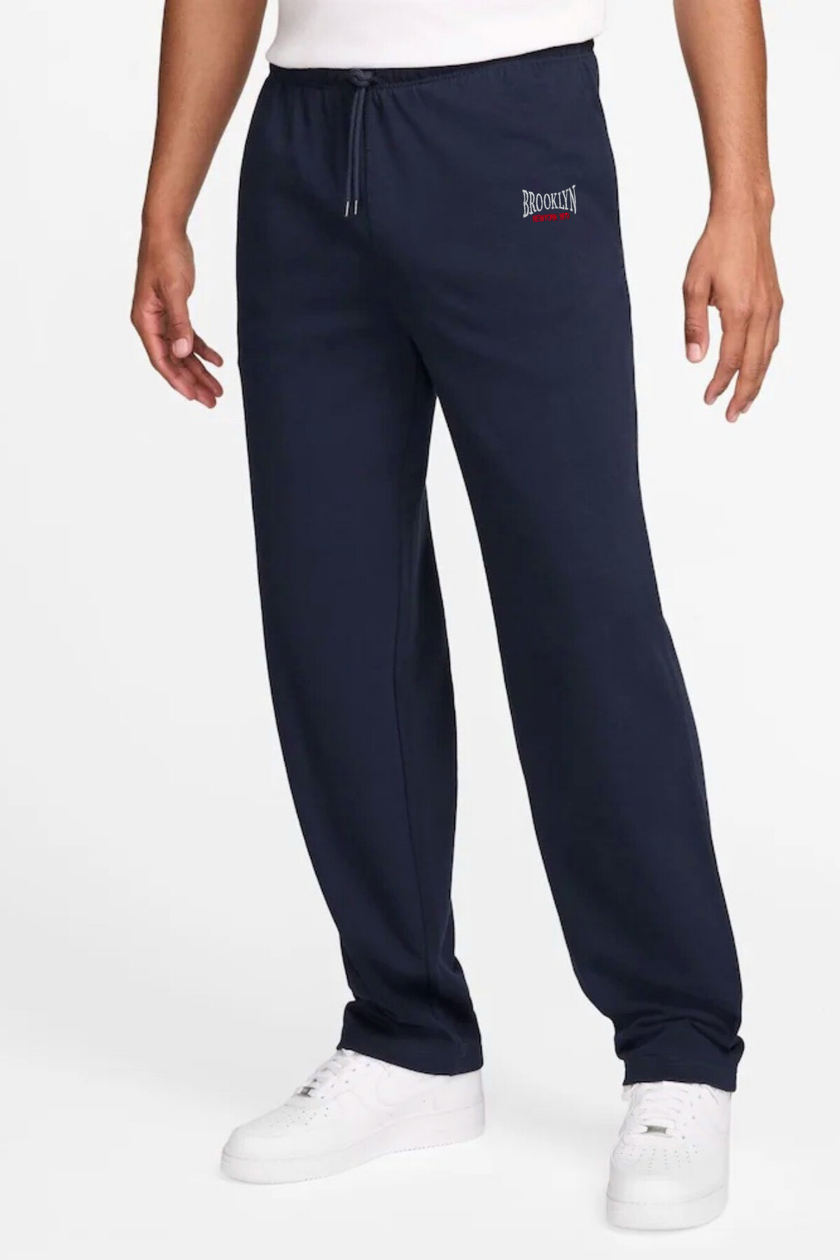 Erkek Regular Fit Büyük Brrooklyn Baskılı İnce Eşofman Altı SPR25EA02