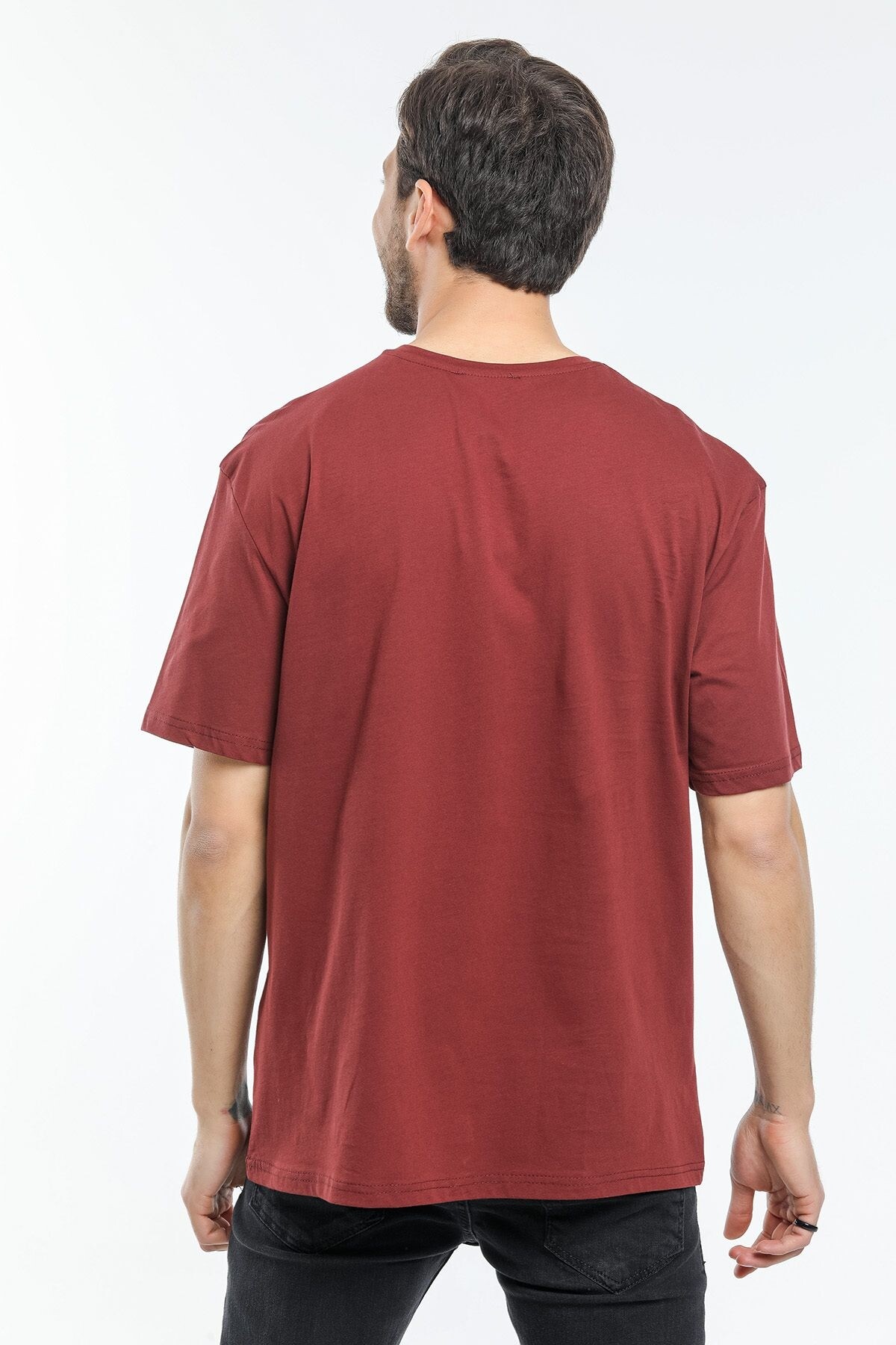 Süperlife Erkek Bisiklet Yaka  Standart &Regular Fit Tişort SPR21Y30