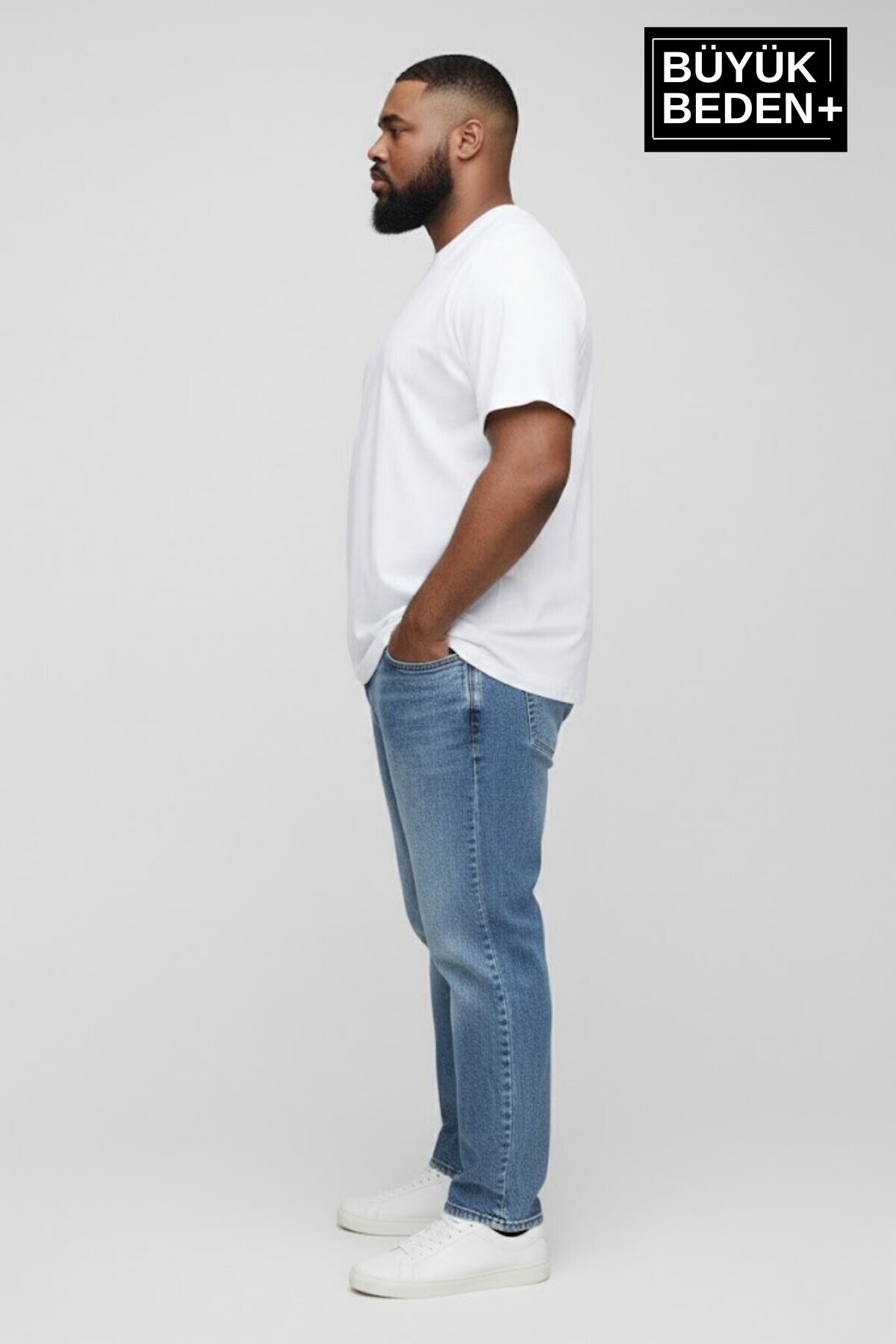 Büyük Beden Erkek Regular Kalıp Basic Bisiklet Yaka 2li Tişört Seti 3XL-6XL SPR26BTS510+2