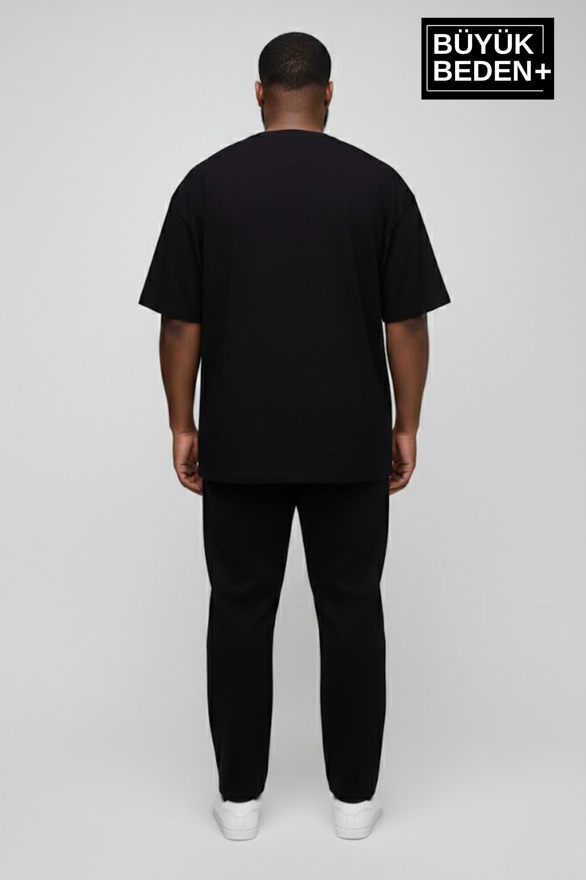 Büyük Beden Erkek Basic Tişört – Pamuklu Düz T-Shirt 3XL-6XL SPR26BTS510