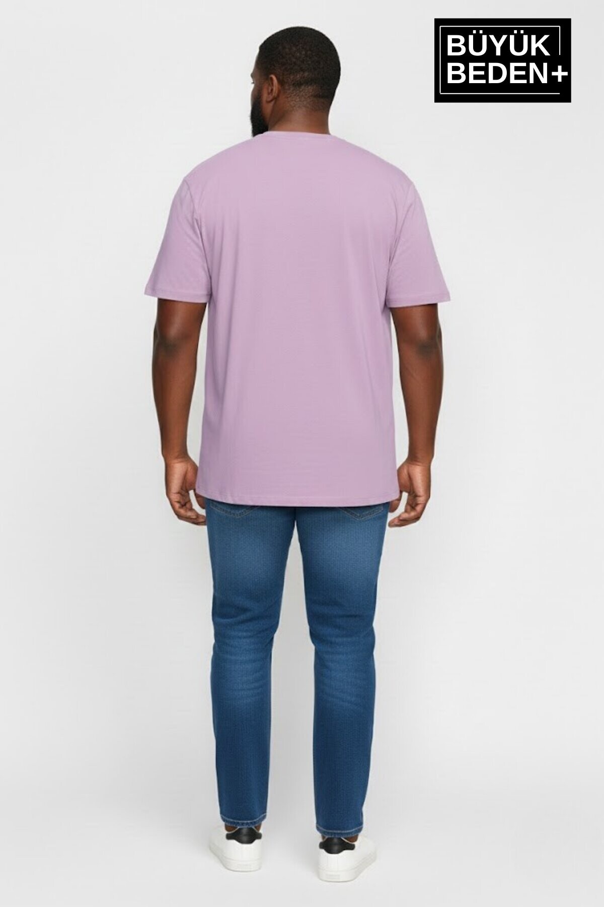 Erkek Büyük Beden A Baskılı 3xl-6xl Bisiklet Yaka Tshırt SPR26BTS510-12