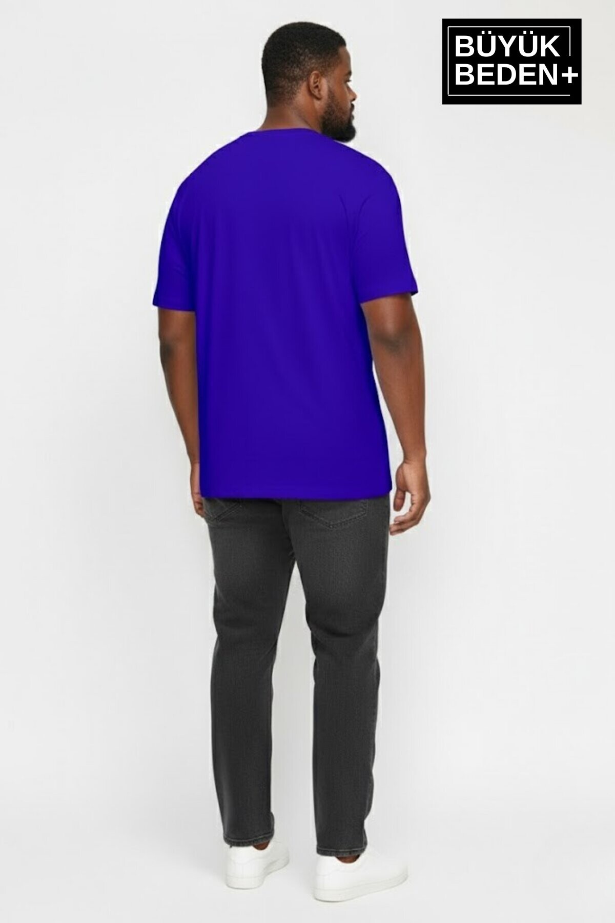 Erkek Büyük Beden A Baskılı 3xl-6xl Bisiklet Yaka Tshırt SPR26BTS510-12