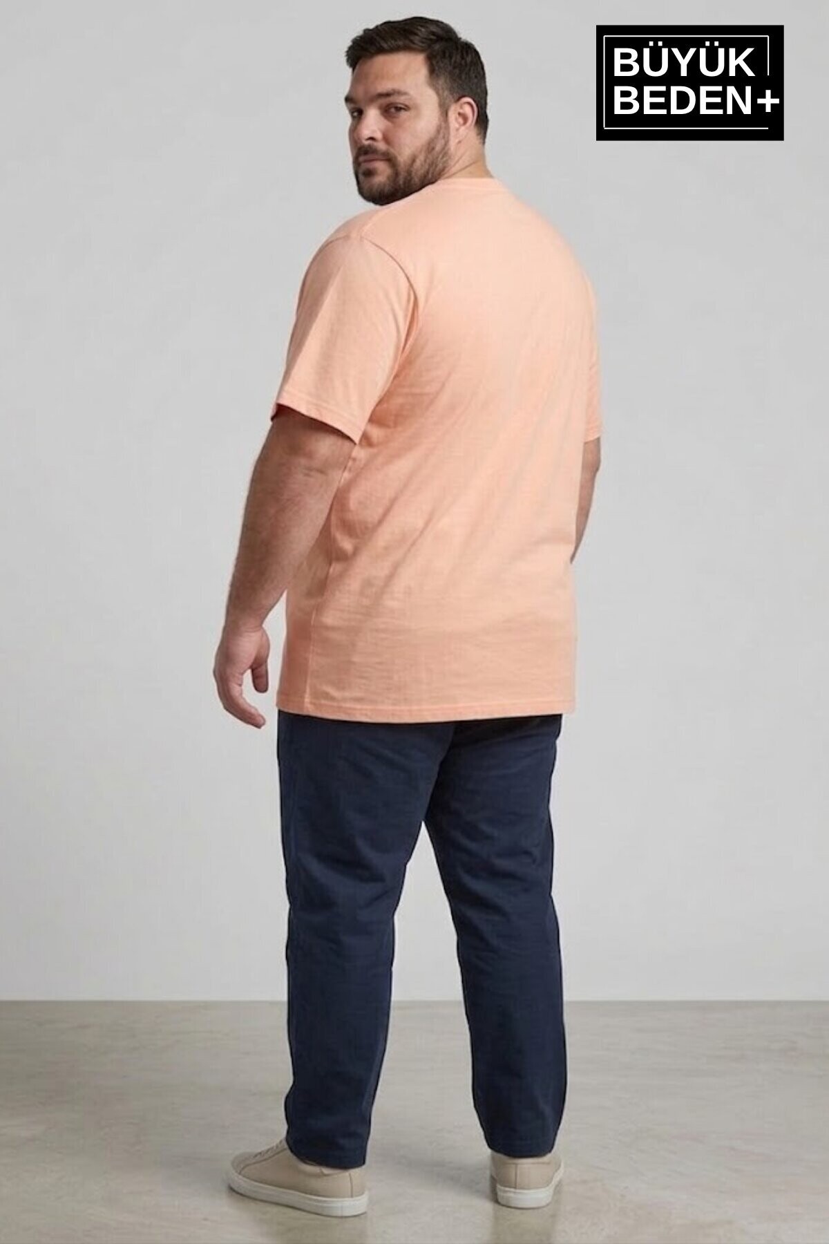 Süperlife Erkek Büyük Beden Brooklyn 1970 Baskılı 3xl-6xl Bisiklet Yaka Tshırt SPR26BTS510-03