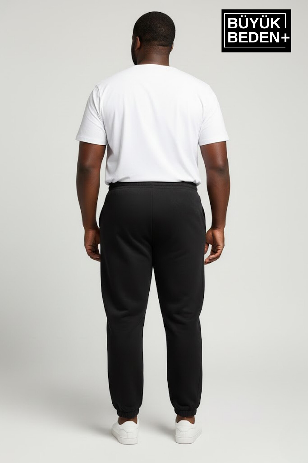 Erkek Büyük Beden BROOKLYN Baskılı Paça Lastikli  Jogger İnce Eşofman Altı  SPR26BEA951-2