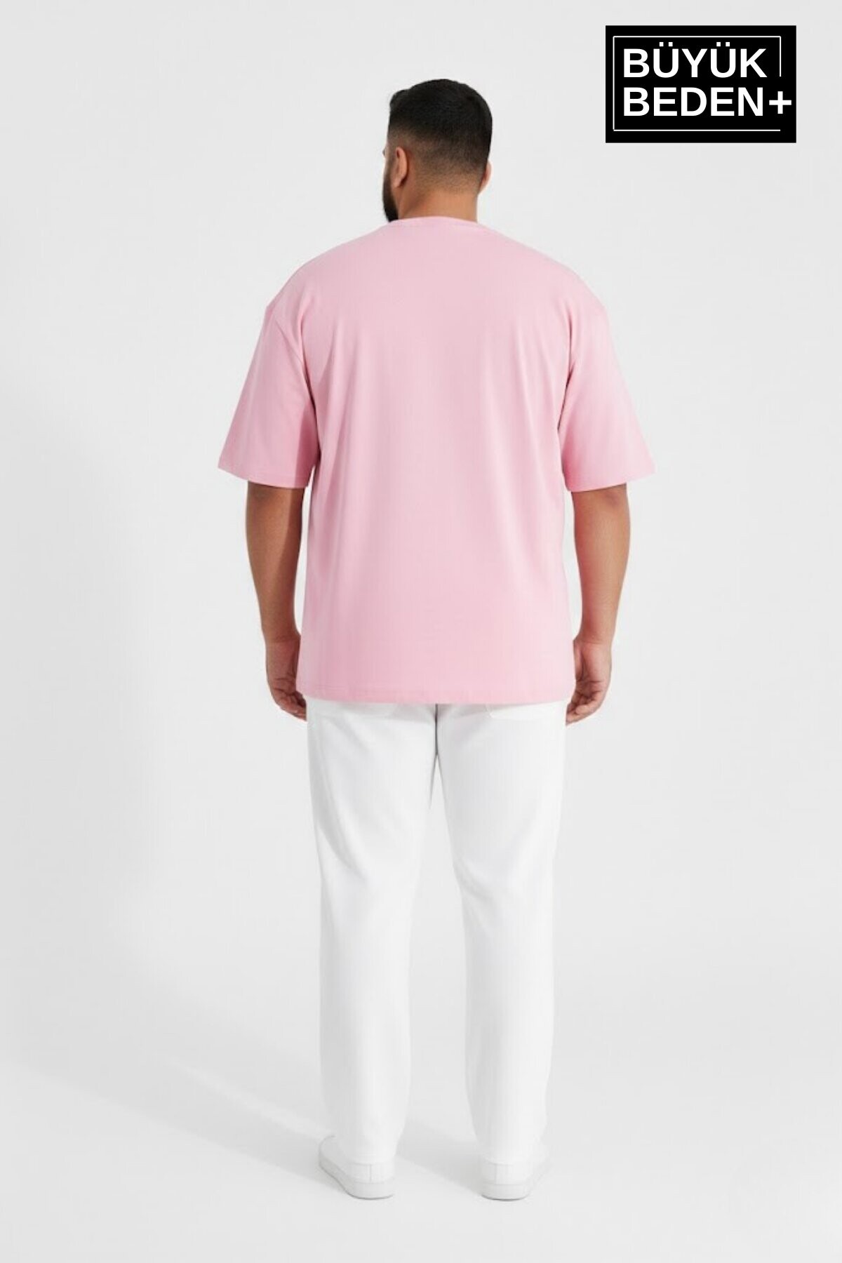 Erkek Büyük Beden El Yazılı Brooklyn Baskılı 3xl-6xl Bisiklet Yaka Tshırt SPR26BTS510-6