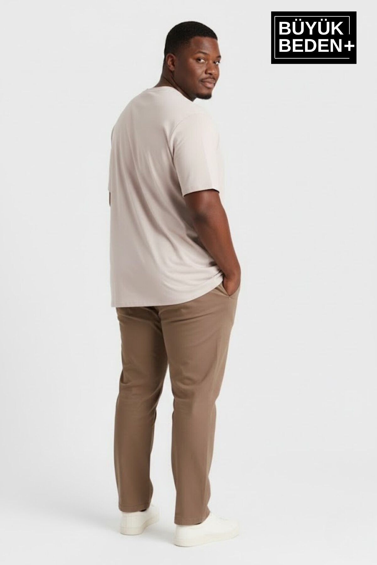 Erkek Büyük Beden El Yazılı Brooklyn Baskılı 3xl-6xl Bisiklet Yaka Tshırt SPR26BTS510-6
