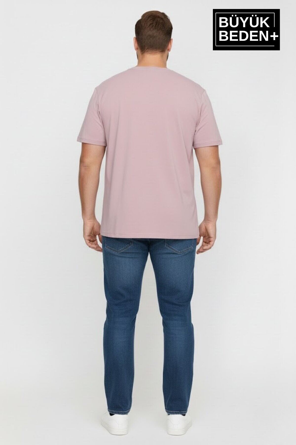 Süperlife Erkek Büyük Beden El Yazılı California Baskılı 3xl-6xl Bisiklet Yaka Tshırt SPR26TBS510-07