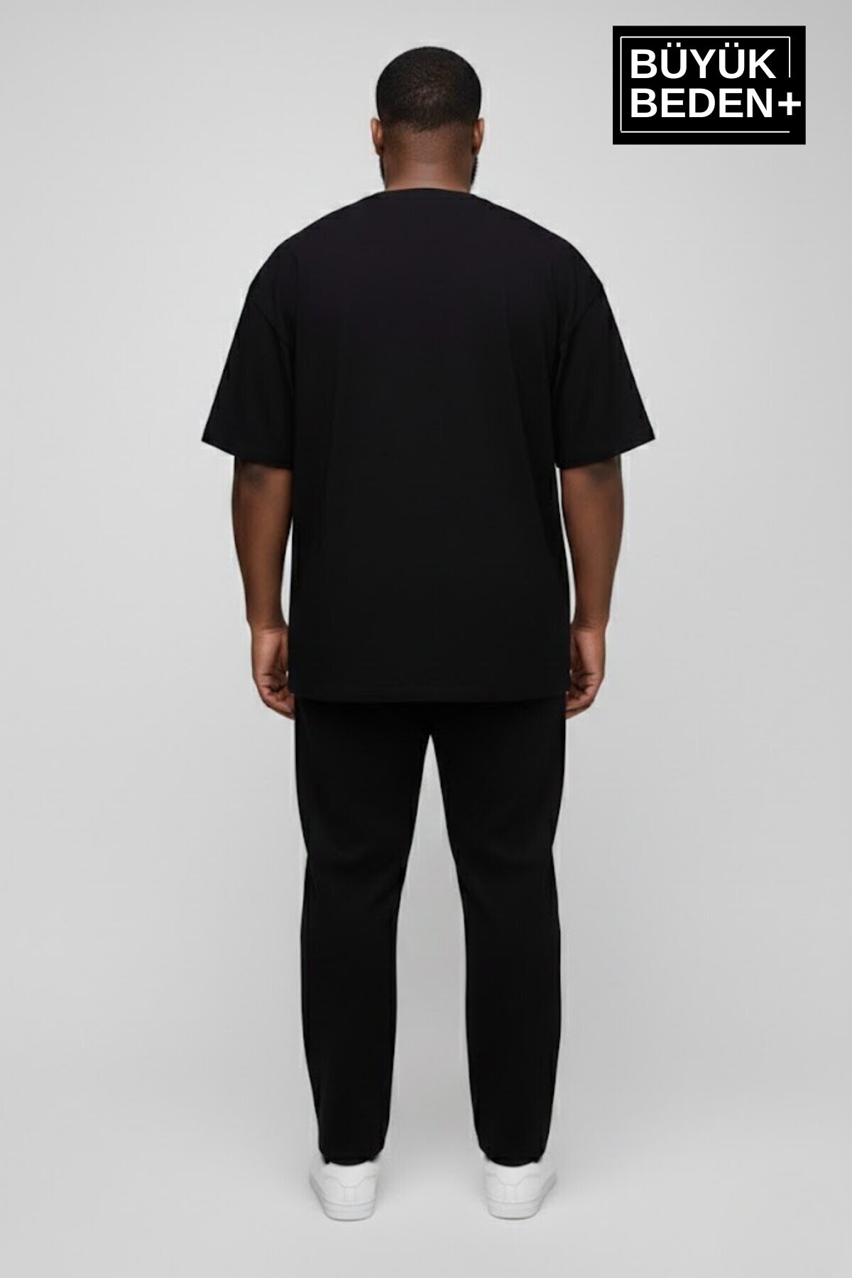 Erkek Büyük Beden Orta Brooklyn Baskılı 3xl-6xl Bisiklet Yaka Tshırt SPR26BTS510-8